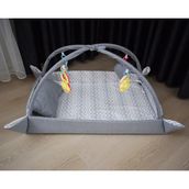 Miniks Pamuklu Bebek Oyun Halısı Çocuk Alanı - 85 x 65 cm - Gri