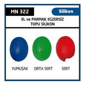 Minion Kırmızı Sert El ve Parmak Egzersiz Topu