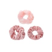 Miniso Büyük Kumaş 3 Parça -Pembe Saç Lastiği
