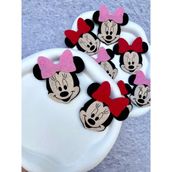 Minnie Mouse Saçsız Bebek Tokası 2'li - Kırmızı