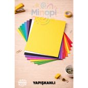 Minopi Karışık Renkli Yapışkanlı Eva Süngeri 20X30 cm 10'lu Paket 1.5 mm