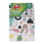 Mintax 3 Adet Mikrofiber Desenli Bez