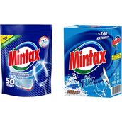 Mintax Bulaşık Tableti 50'li + Mintax Bulaşık Makinesi Tuzu 1.5 kg