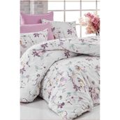 Mira Home 100x100 cm Pamuklu Lavanta Baharı Çift Kişilik Nevresim Takımı
