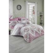 Mira Home Şimal Pembe %100 Pamuklu Çift Kişilik Ranforce Nevresim Takımı