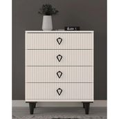 Miracool Lale 4 Çekmeceli Şifonyer / Komple Mdf / Modern Tasarım