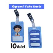 miranino Erkek Öğrenci Yaka Kartı 10 Adet