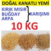 Mısır Buğday Arpa Karışım 10 Kg Doğal Yem Tavuk Yemi Kanatlı Yemi