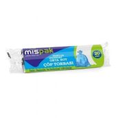 Mispak Eko Orta Boy Mavi 50 Rulo 55x60 cm Çöp Poşeti