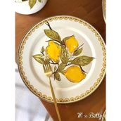 Miss Betty Lemon Emaye 2'li Servis Tabak 30 cm