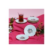 Miss Betty Rose Deluxe Porselen 6'lı Çay Tabağı