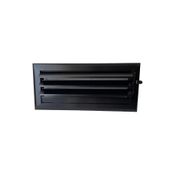 Miss Worble 40x15 cm Siyah Hareketli Panjurlu Şömine Menfezi