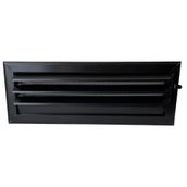 Miss Worble 50x15 cm Siyah Hareketli Panjurlu Şömine Menfezi