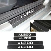 Mitsubishi L200 4 Adet Karbon Kapı Eşiği Sticker
