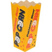 Miyo Ambalaj Patlamış Mısır Cips Popcorn Kutusu 1500'lü Paket 6X6X16 cm Krome Karton Baskılı Ambalaj