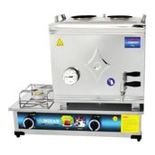 Mizan 40'lik Doğalgazlı 30 lt 2 Demlikli Çay Kazanı Çay Ocağı
