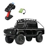 Mn Model MN111 1/18 Land Rover Defender 110 4WD Rc Model Rock Crawler Offroad Uzaktan Kumandalı Araba Truck Rtr Lisanslı Siyah+Dahili Işık Seti MN-111