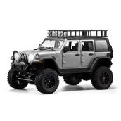 MN Model Mn128 1/12 Jeep Wrangler Rubicon 4WD RC Model Crawler Offroad Truck RTR Gümüş Uzaktan Kumandalı Araba - Dahili Işık Seti