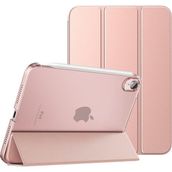 MobaxAksesuar Apple iPad Air 5 10.9" 2022 M1 Kılıf PU Deri Smart Case A2589 A2591 Rose Gold - iP Air 5 10.9