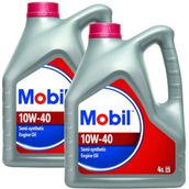 Mobil 10W-40 2x4 lt Yarı Sentetik Motor Yağı