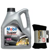 Mobil Super 2000 X1 10W-40 Yarı Sentetik 4 lt Motor Yağı + Boyun Yastığı