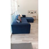 Mobilya Depom Mode Soft Köşe Koltuk Takımı 4 Modül Kadife Kumaş Işbir Sünger (Dairenize Teslim) - Lacivert