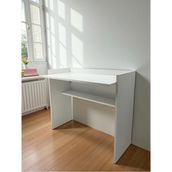 Mobilyacın Çalışma Masası Bilgisayar Masası Ofis Ders Yemek Masası Beyaz Suntalam - 90 X 45