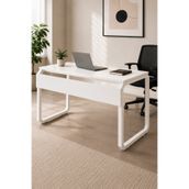 Mobitopya Bilgisayar ve Oyuncu Çalışma Masası Beyaz – Ofis Masası- Geniş Tasarım 140x72x50 cm