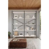 Mobitopya Nilamu Beyaz 150 cm Organizer Ofis Ev 150*170*34 5 Raflı Kitaplık