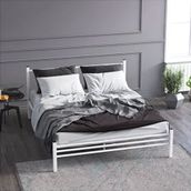 Mobpazar Defne Metal 150x200 CM Beyaz Karyola