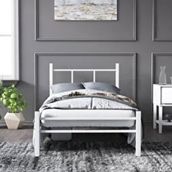 Mobpazar Defne Metal 90x200 cm Beyaz Karyola
