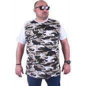 Moc Grande 23147 Shoulder Line Camouflage Beyaz Erkek T-shirt