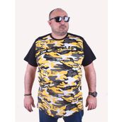Moc Grande 23147 Shoulder Line Camouflage Hardal Erkek T-shirt