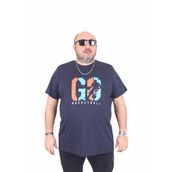 Moc Grande 25161 Lets Go Lacivert Sıfır Yaka Erkek T-shirt