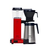 Moccamaster Filtre Kahve Makinesi, Paslanmaz Çelik, 1.25 L Kapasite,Kırmızı, 1450W