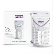 Mochi Mor Beyaz 50'li Anne Sütü Saklama Poşeti
