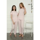 Moda Çizgi 50107 Anne Kız Aile Penye Pijama Takım