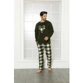 Moda Çizgi 6799 Yeşil Welsoft Polar Erkek Pijama Takımı