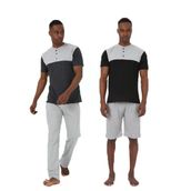 Moda Çizgi 6825 3'lü Gri Erkek Pijama Takımı