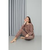 Moda Çizgi 8519 Welsoft Polar Kadın Pijama Takımı