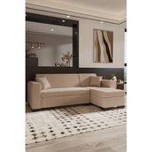 ModaLife Toronto Salon Oturma Odası Köşe Takımı - Krem