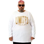 Mode XL U25104 Limited Edition Beyaz Uzun Kol Erkek T-shirt