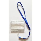 Modellino 20 Adet Mavi Ipli Pvc Şeffaf Yaka Kartı 9x6cm