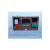 Modern Güvercin Kafesi - Kuş Kafesi - Gübre tavalı Yemlik ve suluklu Folluk ve tünekle