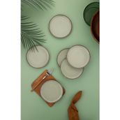 Moderna 6 Parça 15cm Düz Tabak Yeşil ( Amblemli )