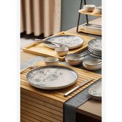 Moderna Gri Flora 14 Parça 6 Kişilik Kahvaltı Takımı