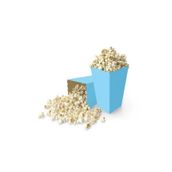 MODGER Popcorn Kutusu ( Mısır , Cips Kutusu ) 8 Adet Mavi