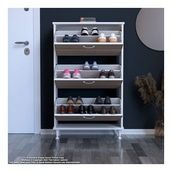 Modilayn Varbi Kapı Önü 72X 127 X 26 Cm’ Lik 3 Düşer Kapak 6 Göz Raf Bölmeli Ayakkabılık