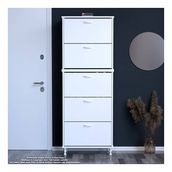 Modilayn Varbi Umay' 2 Li Antre Hol 72X205 X26 Cm’ Lik 5 Düşer Kapak 10 Göz Raflı Ayakkabılık