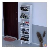 Modilayn Varbi Umay' 2 Li Kapı Önü 52x205x26 Cm’ Lik 5 Düşer Kapak 10 Göz Bölmeli Ayakkabılık